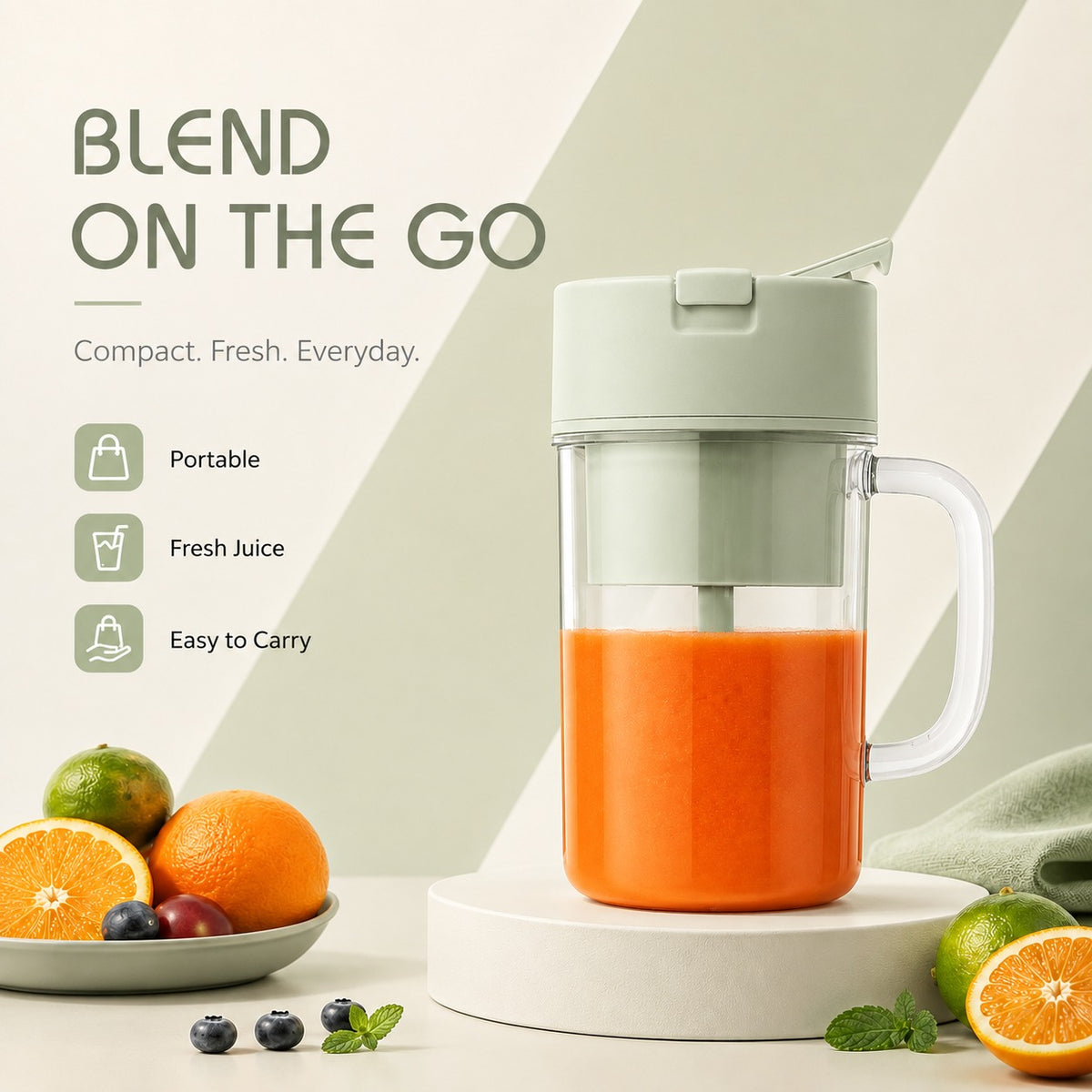 Portable USB Rechargeable Juicer & Smoothie Blender