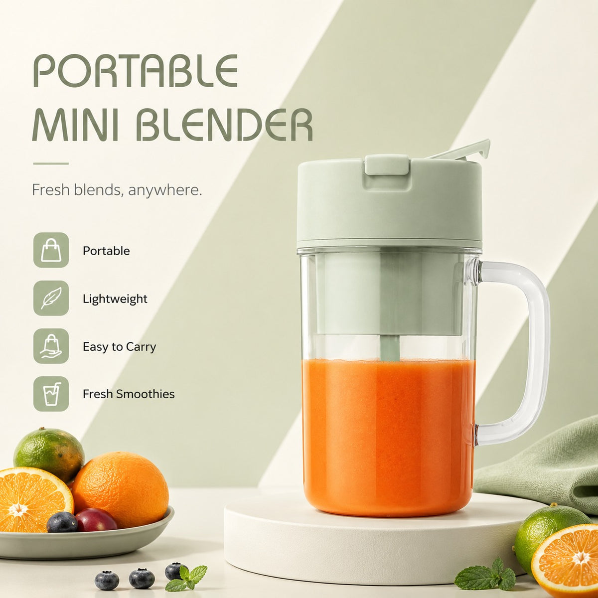 Portable USB Rechargeable Juicer & Smoothie Blender