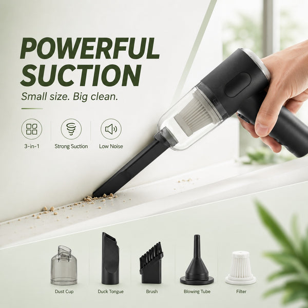 Cordless Handheld Rechargeable Vacuum Cleaner & Air Blower