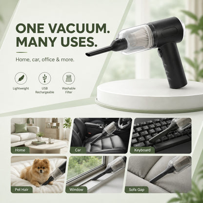 Cordless Handheld Rechargeable Vacuum Cleaner & Air Blower