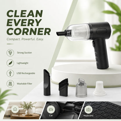 Cordless Handheld Rechargeable Vacuum Cleaner & Air Blower